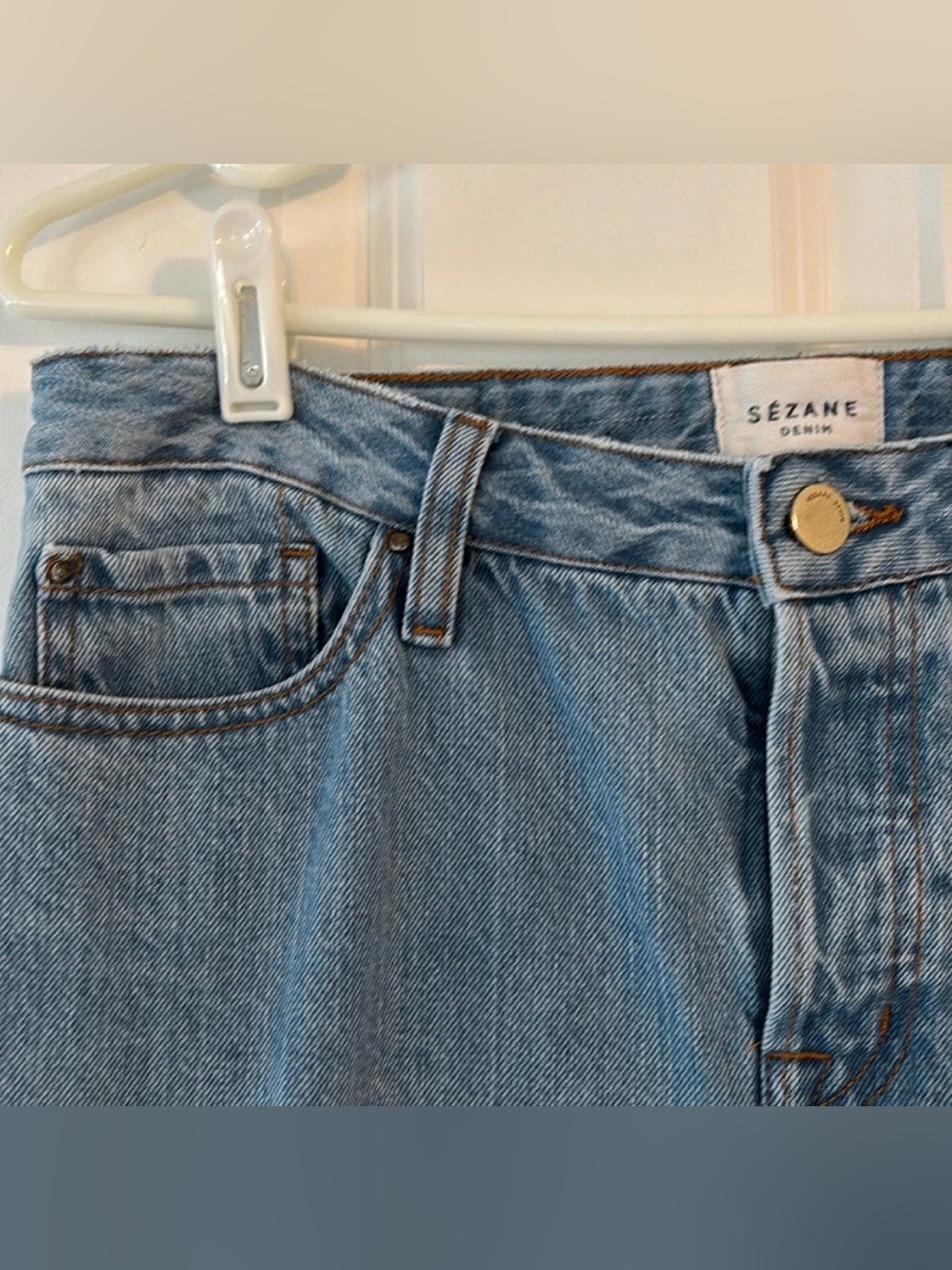 Sézane Light Blue Straight Leg Jeans